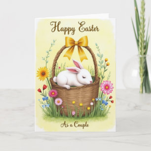 Frohe Ostern Paar-Hasen-Karte Karte