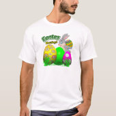 Frohe Ostern Paare T-Shirt (Vorderseite)