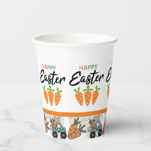 Frohe Ostern  Pappbecher (Vorderseite)