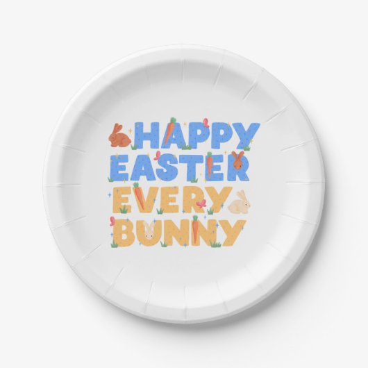 Frohe Ostern Pappteller (Vorderseite)