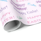 Frohe Ostern! Pastel Oaster Theme Typografie Geschenkpapier (Rolleneckpunkt)