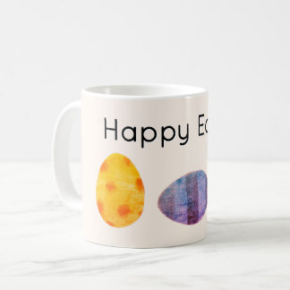 Frohe Ostern Pastell-Eier Elegante weiche Creme Kaffeetasse