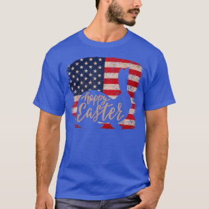 Frohe Ostern Patriotische Ostern Hase Vintage Oste T-Shirt