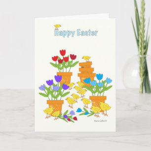 Frohe Ostern Peeps Feiertagskarte