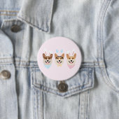 Frohe Ostern Pembroke Welsh Corgi Hunde Button (Beispiel)