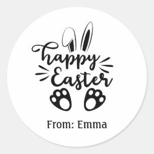 Frohe Ostern Personalisierter Aufkleber