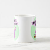 Frohe Ostern! Pink Bunny Kaffeetasse (Mittel)