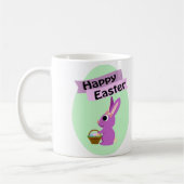 Frohe Ostern! Pink Bunny Kaffeetasse (Links)