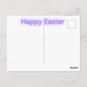 Frohe Ostern Pinselstrich Postkarte (Rückseite)