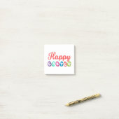 Frohe Ostern Post-it Klebezettel (Auf Schreibtisch)