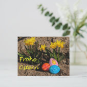 Frohe Ostern Postkarte (Stehend Vorderseite)