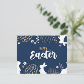 Frohe Ostern Postkarte (Stehend Vorderseite)