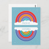 Frohe Ostern Postkarte (Vorne/Hinten)