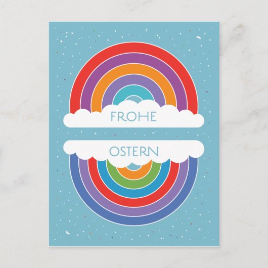 Frohe Ostern Postkarte (Vorderseite)