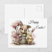 Frohe Ostern  Postkarte (Vorne/Hinten)