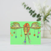 Frohe Ostern Postkarte (Stehend Vorderseite)