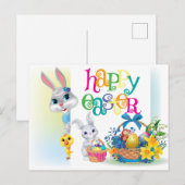 Frohe Ostern Postkarte (Vorne/Hinten)