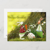Frohe Ostern Postkarte (Vorne/Hinten)
