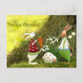 Frohe Ostern Postkarte (Vorderseite)