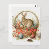 Frohe Ostern Postkarte (Vorne/Hinten)