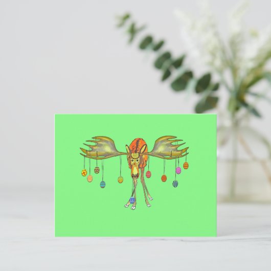 Frohe Ostern Postkarte (Stehend Vorderseite)