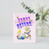 Frohe Ostern Postkarte (Stehend Vorderseite)