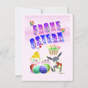Frohe Ostern Postkarte