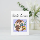 Frohe Ostern Postkarte (Stehend Vorderseite)