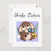 Frohe Ostern Postkarte (Vorne/Hinten)