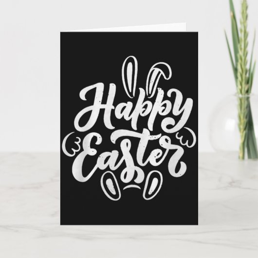 Frohe Ostern Premium Tri-Blend Karte (Vorderseite)