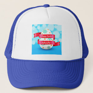 Frohe Ostern Realistischer Stil-23198 Truckerkappe