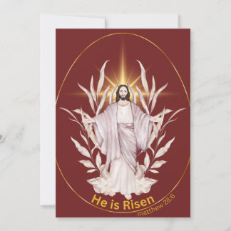 Frohe Ostern, religiös - er ist Risen Feiertagskarte