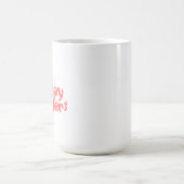 Frohe Ostern Retro Pink Orange Kaffeetasse (Mittel)