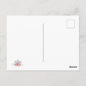 Frohe Ostern rosa Osterei Postkarte (Rückseite)