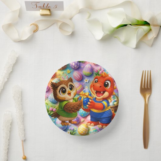Frohe Ostern rund um kinderferien papier schüsseln Pappteller (Hochzeit)