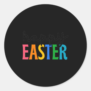 Frohe Ostern Runder Aufkleber