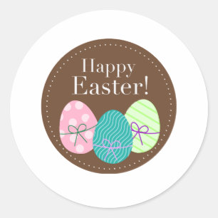 Frohe Ostern Runder Aufkleber