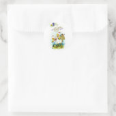 Frohe Ostern Runder Aufkleber (Tasche)