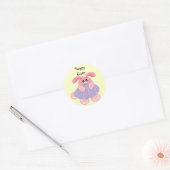 Frohe Ostern Runder Aufkleber (Umschlag)