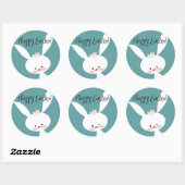FROHE OSTERN RUNDER STICKER, SET OF STICKERS (Blatt)