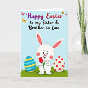 Frohe Ostern Schwester Bruder Karte
