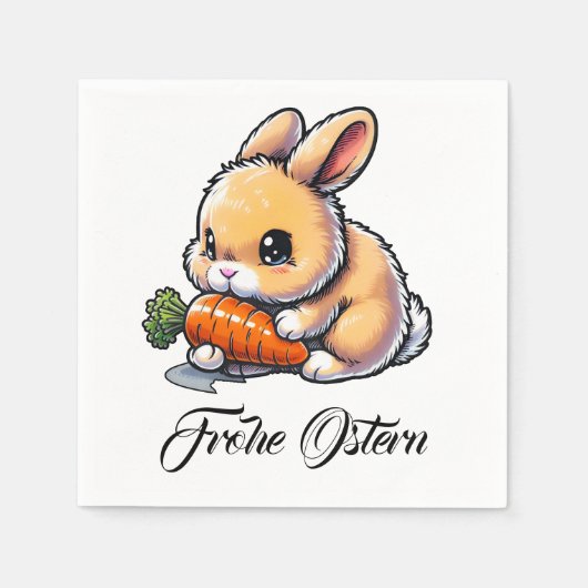 Frohe  Ostern  Serviette (Vorderseite)