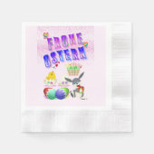 Frohe Ostern Serviette (Vorderseite)