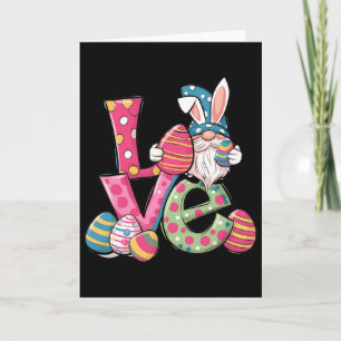 Frohe Ostern-Shirt Gnom Ostertag Liebe Männer Frau Karte