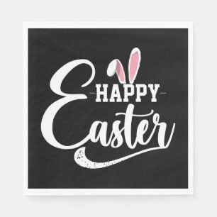 Frohe Ostern Shirt Hase Serviette