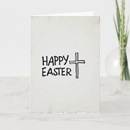 Frohe Ostern Simple Joy Karte (Vorderseite)