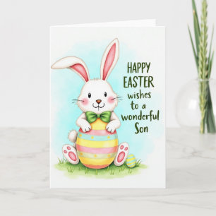 Frohe Ostern Sohn Grußkarte Karte