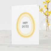 Frohe Ostern Sonnenhalo Karte (Gelbe Blume)