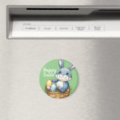 Frohe Ostern, sonnig in Eierkörben Magnet (In Situ (Geschirrspüler))