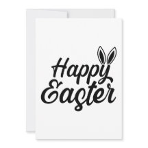 Frohe Ostern, sonnige Ohren auf schwarzem Text